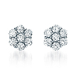 Newbury Button Diamond Earrings: Newbury,earrings,gold,platinum,engagement rings,diamond engagement rings