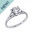 Stardust Active Split-Shank Engagement Ring: split shank
diamond engagement ring
gold
platinum
