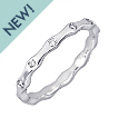 Stardust Active Burnished Wave Wedding Ring: 