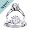 Cathedral Scroll Solitaire Engagement Ring: solitaire
diamond engagement ring 
gold platinum