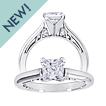 Cathedral Scroll & Hidden Diamond Engagement Ring: cathedral solitaire
engagement ring
gold 
diamond