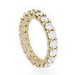 Custom U-Prong Eternity Wedding Band: 