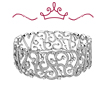Red Carpet Coll. Diamond Swirl Cuff: 