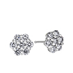 14 Stone Cluster Earrings: 