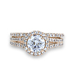 Matching Wedding Ring for Split-Shank Halo: 