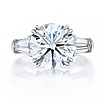 Custom Tapered Baguette Engagement Ring: 