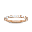 French Pavé Eternity Wedding Ring: 