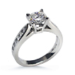 Fluted Channel Engagement Ring: ,engagement rings,diamond engagement rings