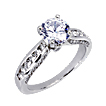 St. Tropez Fluted Engagement Ring: St. Tropez,gold,platinum,engagement ring,engagement rings,diamond engagement rings