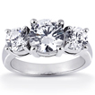 Three Stone Classic Platinum Anniversary Ring: past,present,future,three stone ring,ring,engagement,anniversary,wedding ring,engagement rin,engagement rings,diamond engagement rings