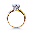 Cust. Crowne Tiffany-Style 2-Tone Engagement Ring: Tiffany,crown,6 prong,Engagement ring,wedding ring,engagement rings,diamond engagement rings