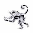 Rotenier Swing Monkey Cufflinks: monkey,banana,silver,cufflink,engagement rings,diamond engagement rings