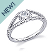 Stardust Active Split Shank Engagement Ring: ,engagement rings,diamond engagement rings