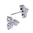 Delta Earrings: Earrings,delta,three stone,engagement rings,diamond engagement rings