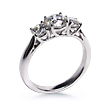 Three Stone Trellis Platinum Anniversary Ring: past,present,future,three stone ring,ring,engagement,anniversary,platinum,wedding rings,eng,engagement rings,diamond engagement rings