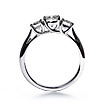 Three Stone Trellis Gold Anniversary Ring: past,present,future,three stone ring,ring,engagement,anniversary,wedding rings,engagement ri,engagement rings,diamond engagement rings