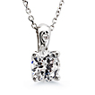 St. Tropez Solitaire Pendant: Pendant,St. Tropez,Solitaire,love,sweet 16,platinum,gold,chain,engagement rings,diamond engagement rings