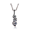 3 Stone Drop Pendant: Flame,drop,three stone,pendant,platinum,gold,palladium,engagement rings,diamond engagement rings