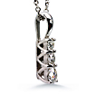 St. Tropez Three Stone Pendant: St. Tropez,pendant,gift,three stone,platinum,gold,engagement rings,diamond engagement rings