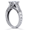 Engagement ring with Side Stones: Gold Platinum Diamond Ring ,engagement rings,diamond engagement rings