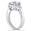 Engagement ring with Side Stones: Gold Platinum Diamond Ring ,engagement rings,diamond engagement rings
