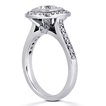 Pavé Halo Engagement Ring: Gold Platinum Diamond Ring ,engagement rings,diamond engagement rings