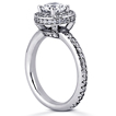 Pavé Halo Engagement Ring: Gold Platinum Diamond Ring ,engagement rings,diamond engagement rings