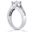 Engagement ring with Side Stones: Gold Platinum Diamond Ring ,engagement rings,diamond engagement rings