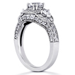 Pavé Halo Engagement Ring: Gold Platinum Diamond Ring ,engagement rings,diamond engagement rings