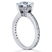 Engagement ring with Side Stones: Gold Platinum Diamond Ring ,engagement rings,diamond engagement rings