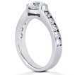 Engagement ring with Side Stones: Gold Platinum Diamond Ring ,engagement rings,diamond engagement rings