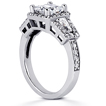 Pavé Halo Engagement Ring: Gold Platinum Diamond Ring ,engagement rings,diamond engagement rings