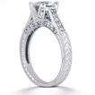 Engagement ring with Side Stones: Gold Platinum Diamond Ring ,engagement rings,diamond engagement rings