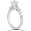 Engagement ring with Side Stones: Gold Platinum Diamond Ring ,engagement rings,diamond engagement rings