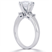Engagement ring with Side Stones: Gold Platinum Diamond Ring ,engagement rings,diamond engagement rings