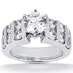 Engagement ring with Side Stones: Gold Platinum Diamond Ring ,engagement rings,diamond engagement rings