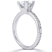 Engagement ring with Side Stones: Gold Platinum Diamond Ring ,engagement rings,diamond engagement rings