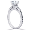 Engagement ring with Side Stones: Gold Platinum Diamond Ring ,engagement rings,diamond engagement rings