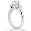 Engagement ring with Side Stones: Gold Platinum Diamond Ring ,engagement rings,diamond engagement rings