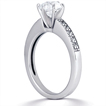 Engagement ring with Side Stones: Gold Platinum Diamond Ring ,engagement rings,diamond engagement rings