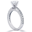 Engagement ring with Side Stones: Gold Platinum Diamond Ring ,engagement rings,diamond engagement rings