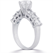 Engagement ring with Side Stones: Gold Platinum Diamond Ring ,engagement rings,diamond engagement rings