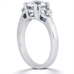Engagement ring with Side Stones: Gold Platinum Diamond Ring ,engagement rings,diamond engagement rings