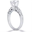 Engagement ring with Side Stones: Gold Platinum Diamond Ring ,engagement rings,diamond engagement rings