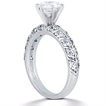 Engagement ring with Side Stones: Gold Platinum Diamond Ring ,engagement rings,diamond engagement rings