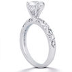 Engagement ring with Side Stones: Gold Platinum Diamond Ring ,engagement rings,diamond engagement rings