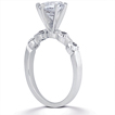 Engagement ring with Side Stones: Gold Platinum Diamond Ring ,engagement rings,diamond engagement rings