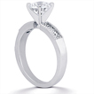 Engagement ring with Side Stones: Gold Platinum Diamond Ring ,engagement rings,diamond engagement rings