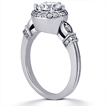 Engagement ring with Side Stones: Gold Platinum Diamond Ring ,engagement rings,diamond engagement rings