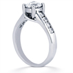 Engagement ring with Side Stones: Gold Platinum Diamond Ring ,engagement rings,diamond engagement rings
